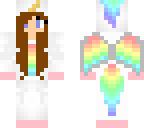 twinsie with blonde unicorn onesie