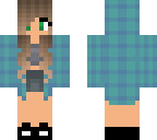 blue flannel with hood
