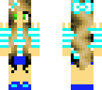 blue flower girl