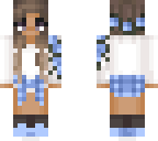 blue flower girl