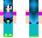 blue hair girl