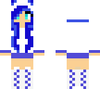 blue haired girl