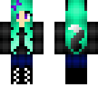 cyan werewolf girl
