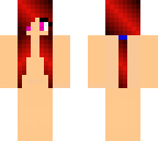 girl red hair base and pontail