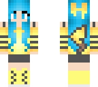 pikachu girl blue hair female blue eyes bow bangs
