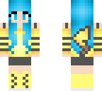 pikachu girl blue hair female blue eyes ok