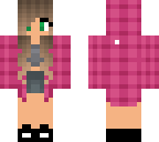 pink flannel with hood