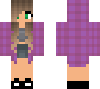 purple flannel with hood