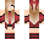 red girl with bow