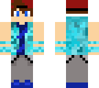 simple blue dude skin