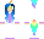 blue haired unicorn