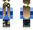 blue nerd girl