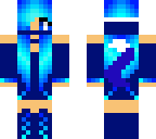 cute blue wolf ninja