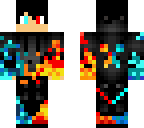 fire and ice boy but with black hair
