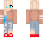 girl with overalls