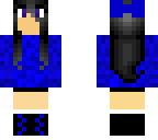 my minecraft skin with black hair