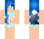 swimming wolf girl