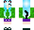 blue cat girl