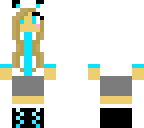 blue panda girl