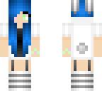 blue white bunny sister