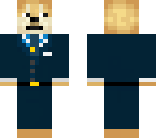 doge in blue suit
