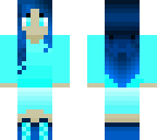 girl with blue eyes and hair