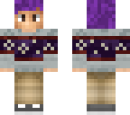 my minecraft skin with purple hair