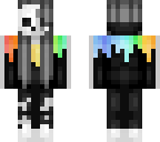 skull splash rainbow emo