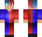 blue and red