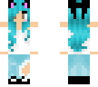 blue cat girl