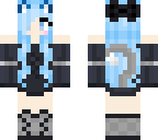 blue haired neko