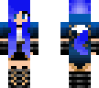blue werewolf girl