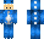 chibi blue dinosaur