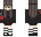chibi girl flower