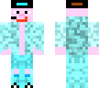 coole blauwe skin