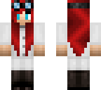 scientist girl with red hair