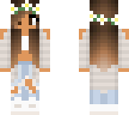 tan girl ripped jeans flower crown