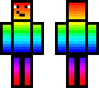 weird rainbow skin