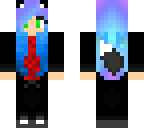 blue hair wolf