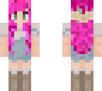 cute pink headed girl