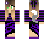 purple wolf girl edit