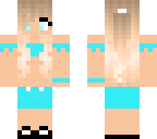 blue cute summer girl