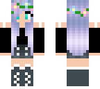 purple hair flower child