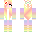 rainbow pastel girl