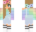 rainbow pastel girl