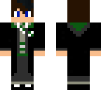 slytherin boy in slytherin robes