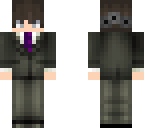 the boy of dead flowers w suit and purple tie