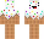 backwards ice cream cone