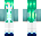 green haired girl