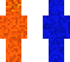 lava and water